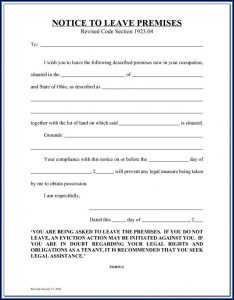 Florida 15 Day Eviction Notice Form