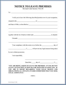 Florida Eviction Notice Form Pdf