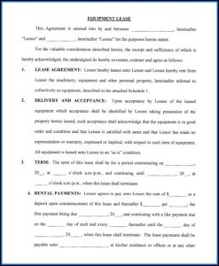 Free Blank Printable Rental Agreement Forms