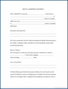 Free Fillable Printable Lease Agreement Form