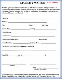 Free Liability Release Forms Printable Online