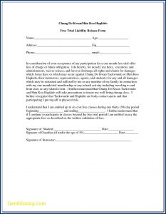 Free Liability Waiver Form Australia