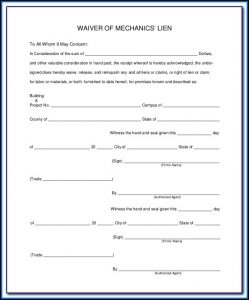Free Mechanics Lien Form Illinois