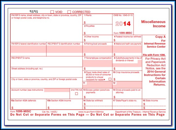 Free Online 1099 Misc Form