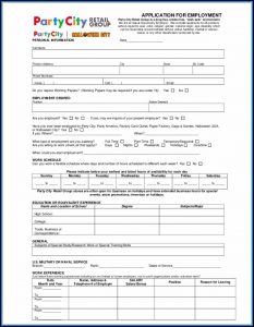 Free Printable Job Application Form Template Uk