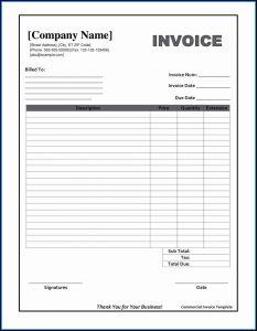 Free Printable Job Invoice Forms