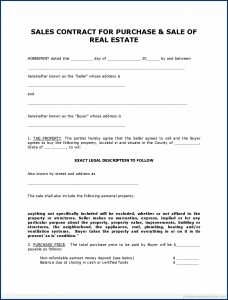 Free Printable Land Contract Forms