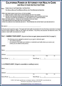 Free Printable Medical Power Of Attorney Forms Online