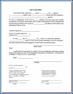 Free Quit Claim Deed Form Osceola County Florida