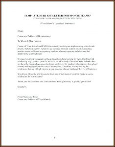Fundraising Letter Template For Sports Teams