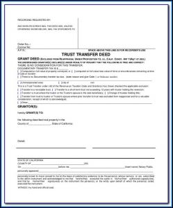 Grant Deed Form California Alameda County