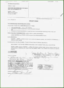 Grant Deed Sample California