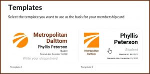 Hunting Club Membership Card Template