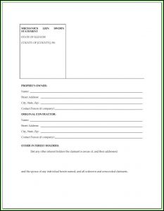 Il Mechanics Lien Form