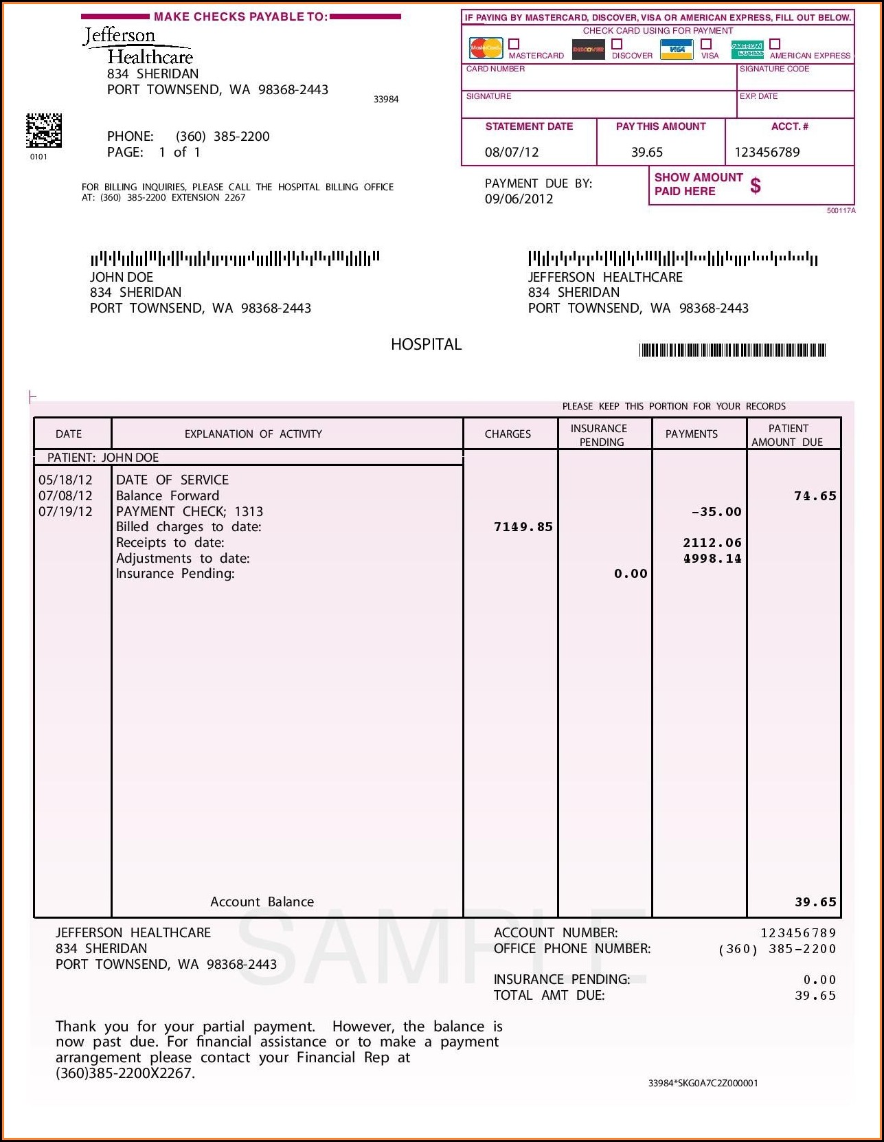 Invoice For Payment Template