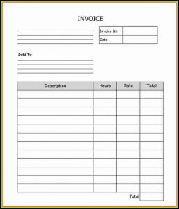 Invoice Forms Printable