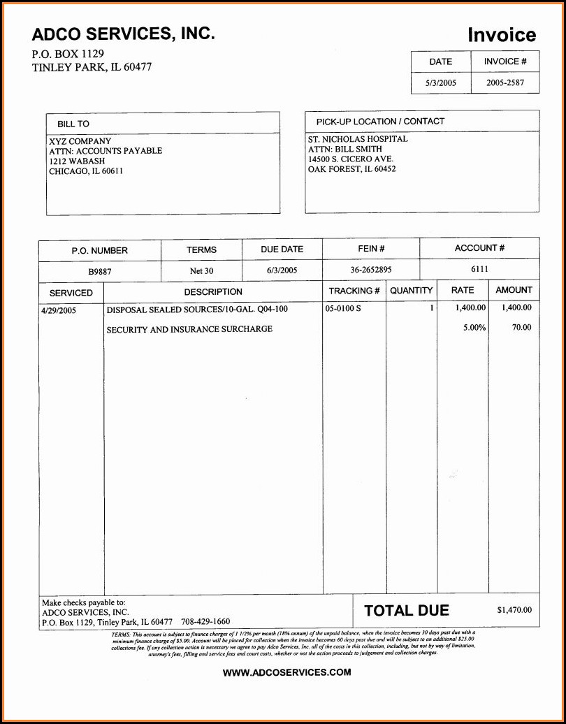 Invoice Payment Template Word