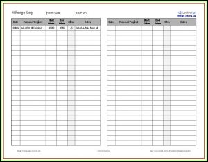 Irs Compliant Mileage Log Template