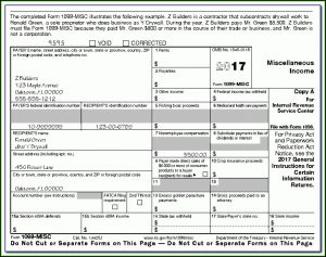 Irs Form 1099 Misc 2017 Printable
