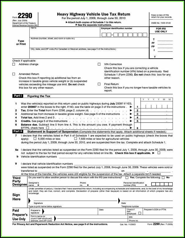 Irs Form 2290 Online