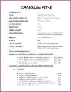 Latest Resume Templates 2017