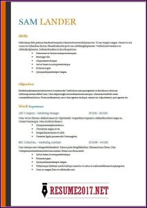 Latest Resume Templates Word