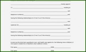 Legal Guardianship Forms Pdf