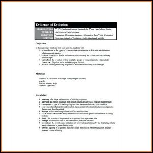 Lesson Plan Example For High School English