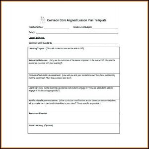 Lesson Plan Template For Middle School Social Studies