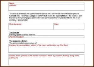 Lodger Agreement Template Pdf