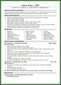 Lvn Nursing Resume Template