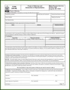 Maine.gov Power Of Attorney Form