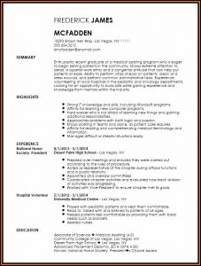 Medical Assistant Resume Template Free
