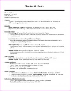 Medical Staff Nurse Resume Sample