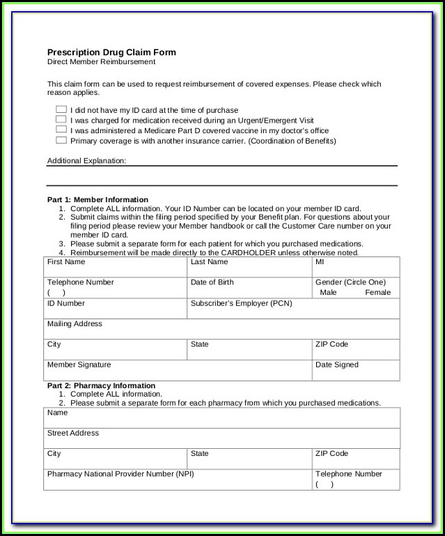 Medicare Form 1490s Instructions