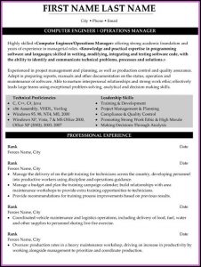 Military Resume Samples Templates