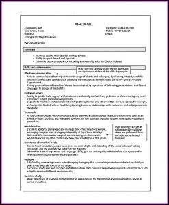 Military Skills Resume Example