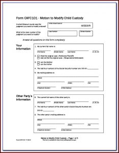 Missouri Child Guardianship Forms