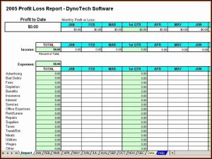 Monthly Income And Expense Template For Small Business