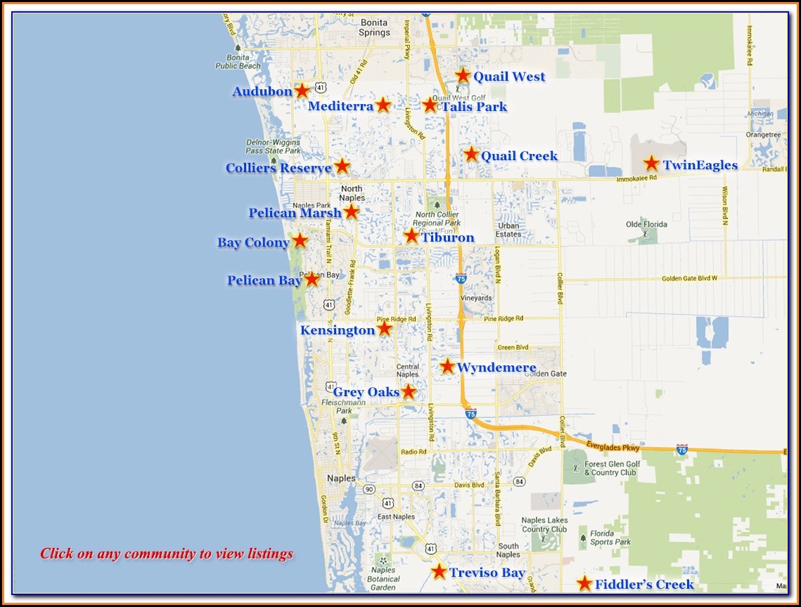 Naples Florida Real Estate Map