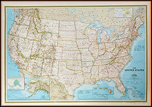 National Geographic United States Political Map