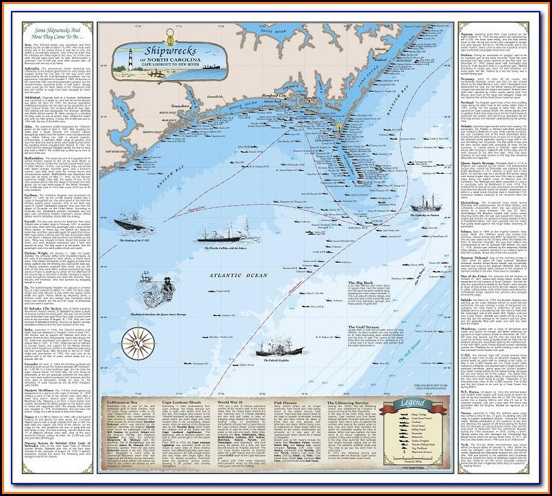 North Carolina Shipwreck Coordinates