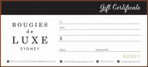 Numbered Gift Certificate Template