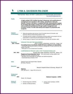 Nurse Resume Template Free Download