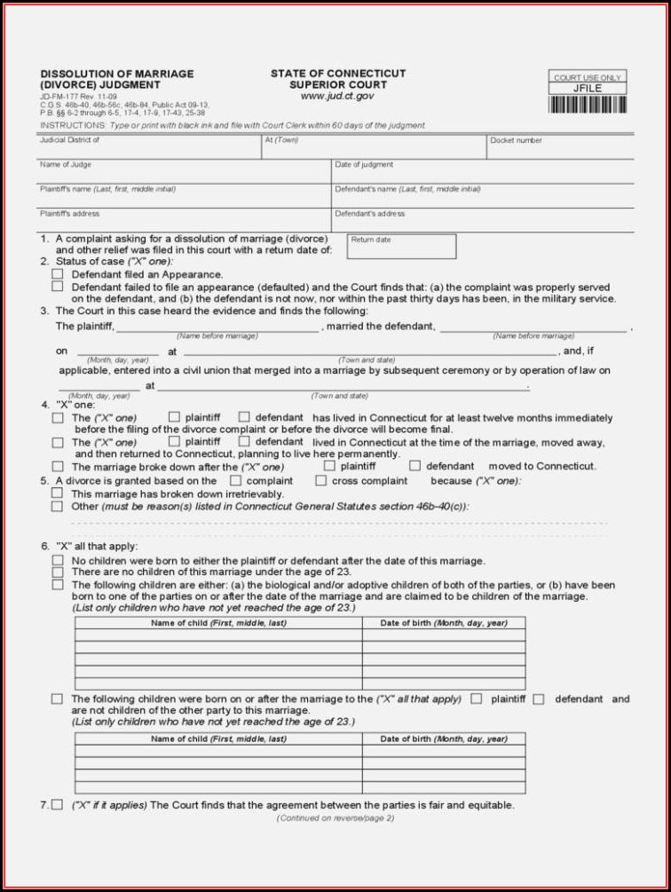 Ny State Uncontested Divorce Forms
