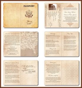 Passport Invitation Template Publisher