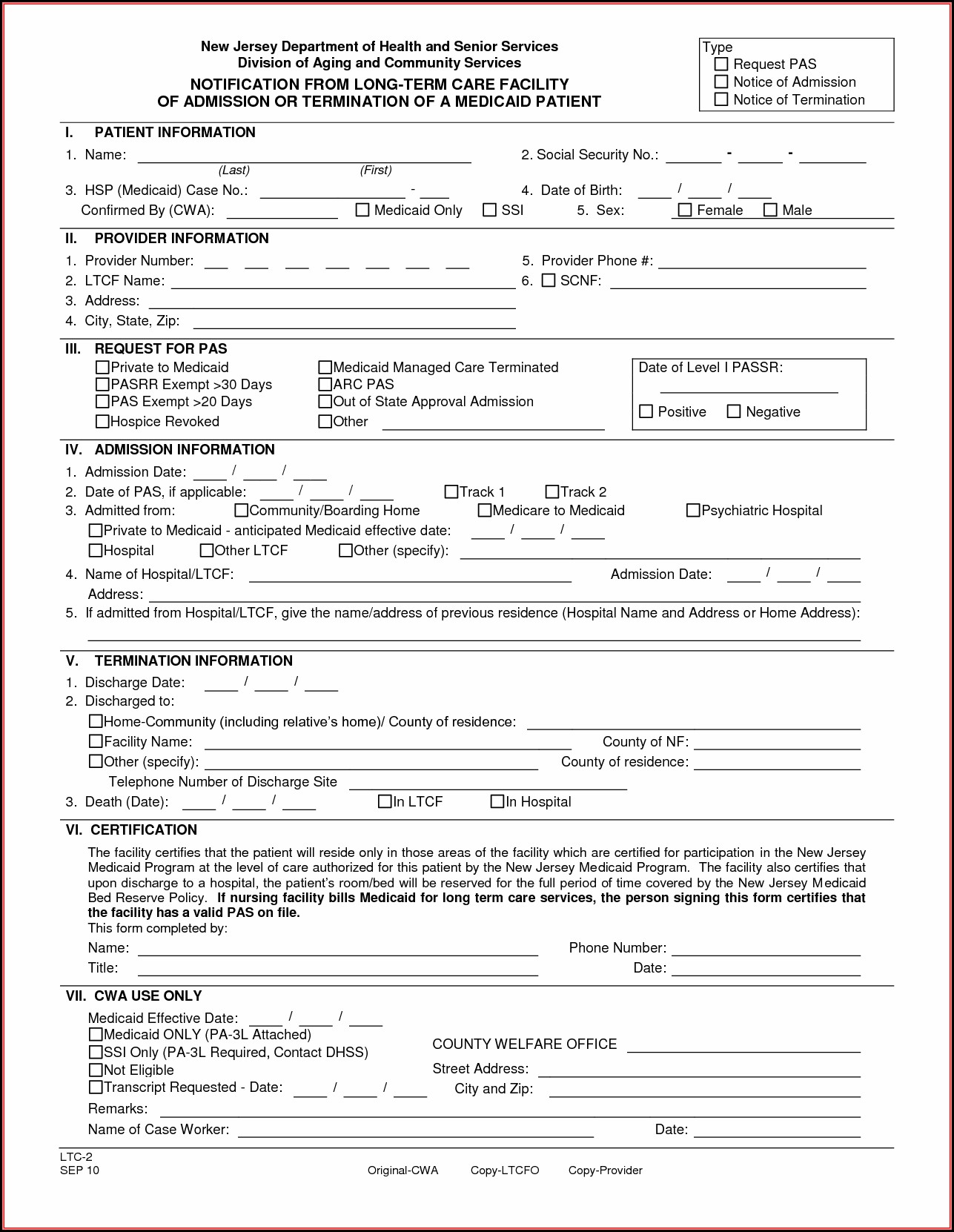 Patient Discharge Form Template