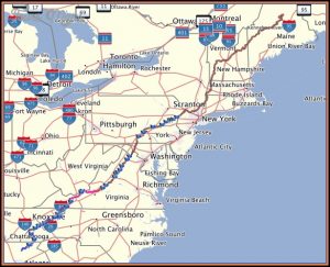 Pennsylvania Appalachian Trail Map