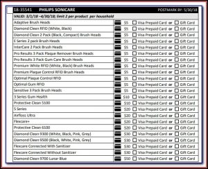 Philips Sonicare Rebate Form 2017