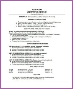 Pipe Welding Resume Examples